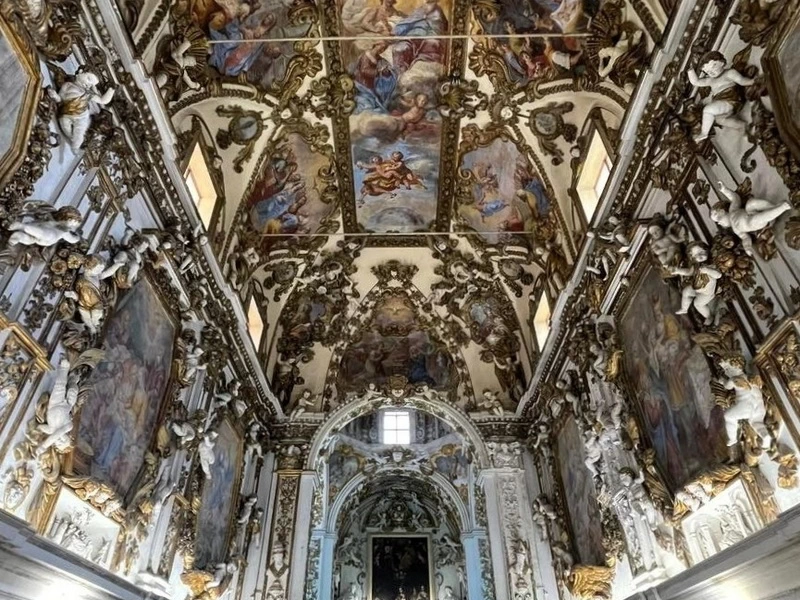 1628-Rosalia Novelli - Santa Maria degli Agonizzanti. Con il padre Pietro Novelli